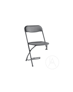 Plastic Folding Chair-charcoal