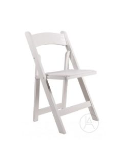 Wood Folding Chairs-white