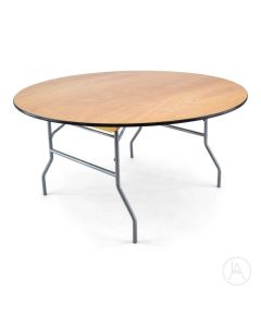 Wood Round Folding Table 60''